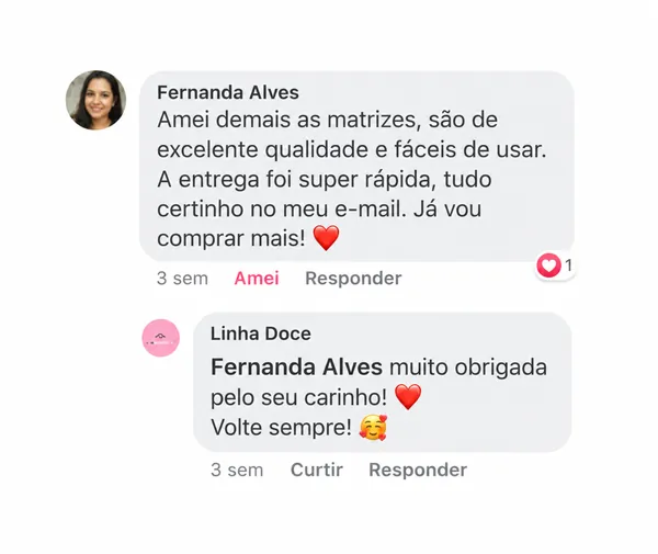 Comentário de cliente