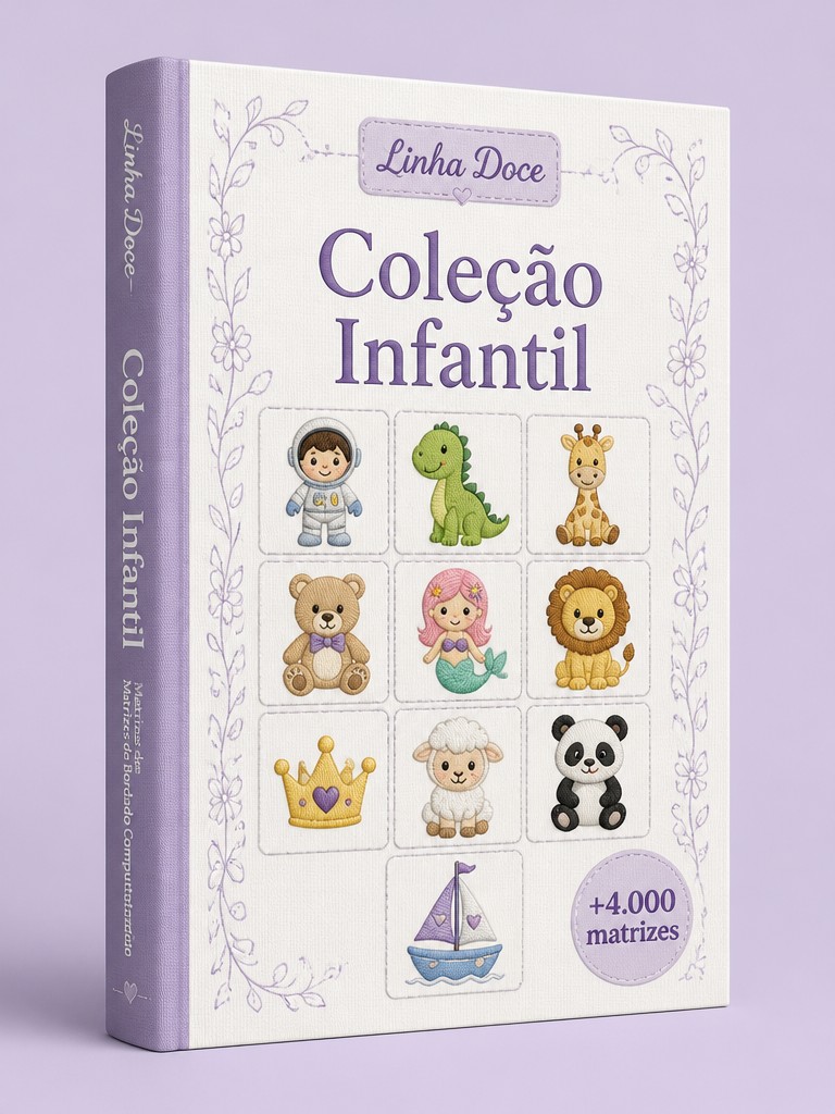 Coleção Infantil Linha Doce, mais de 4.000 matrizes